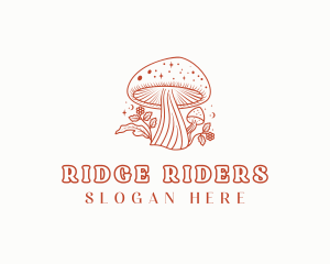 Natural Herbal Mushroom logo design