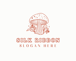 Natural Herbal Mushroom logo design