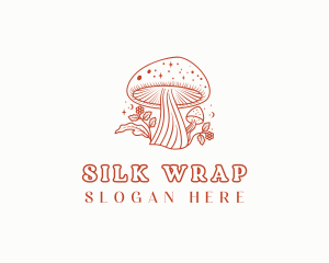 Natural Herbal Mushroom logo design