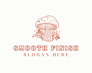 Natural Herbal Mushroom logo design