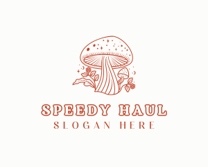 Natural Herbal Mushroom logo design