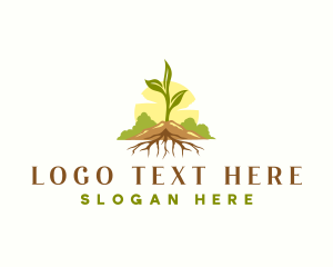 Plant Root Botanical logo