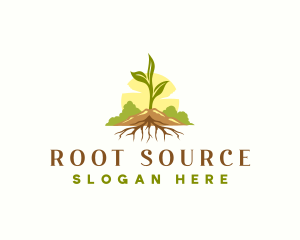 Plant Root Botanical logo