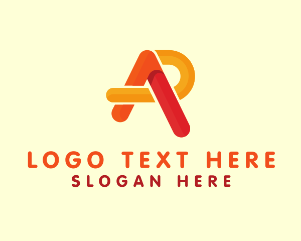 Letter Ar logo example 2
