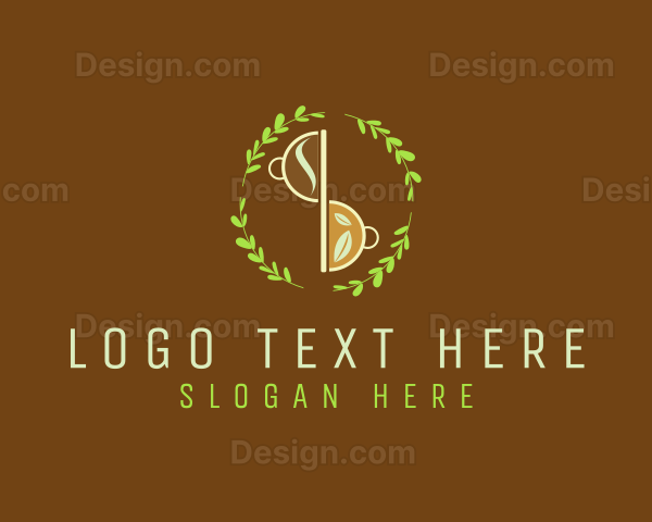 Organic Tea Wreath Logo