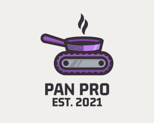 Cooking Pan Machine logo design