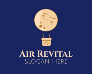 Constellation Hot Air Balloon logo design