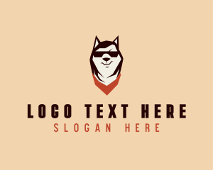 Husky Dog Grooming logo