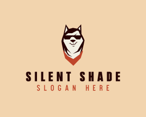 Husky Dog Grooming logo design