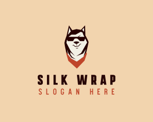 Husky Dog Grooming logo design