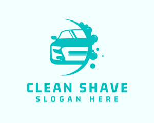 Sedan Car Wash Cleaning logo design