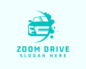 Sedan Car Wash Cleaning logo