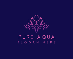 Lotus Yoga Relaxation logo design