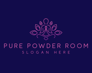 Lotus Yoga Relaxation logo design