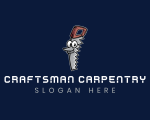 Carpentry Hand Saw logo design