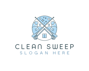 Power Washing Cleaning logo design