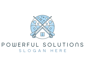 Power Washing Cleaning logo design