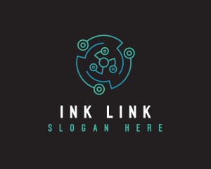 Digital Networking Link logo design