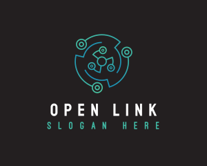 Digital Networking Link logo design