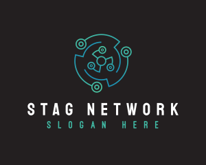 Digital Networking Link logo design