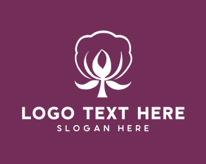 Cotton Fabric Flower logo