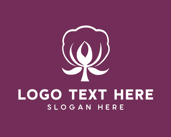 Cotton Fabric Flower logo