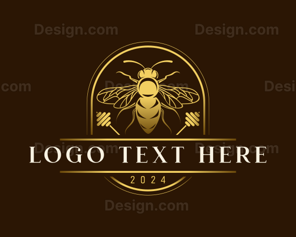 Honey Bee Hive Logo