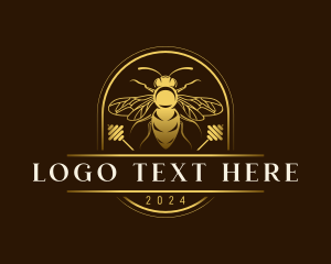 Honey Bee Hive Logo