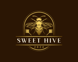 Honey Bee Hive logo design