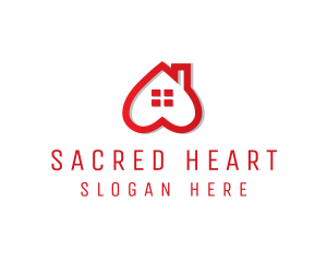 Romantic Heart House logo design