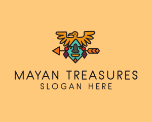 Ancient Mayan Headdress  logo