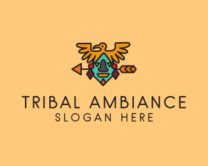 Ancient Mayan Headdress  logo design