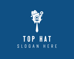 Camera Hat & Necktie logo design