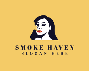 Woman Smoke Boutique logo design