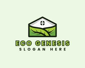 House Leaf Landscaping logo design