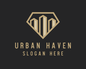 Premium Urban Tower Real Estate logo design