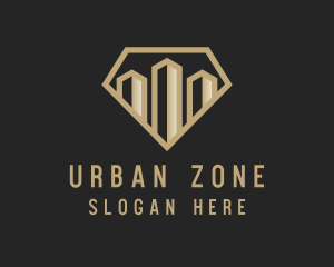 Premium Urban Tower Real Estate logo design