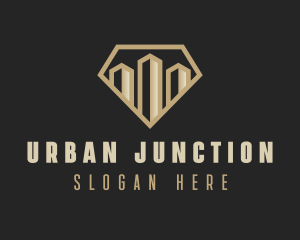 Premium Urban Tower Real Estate logo design