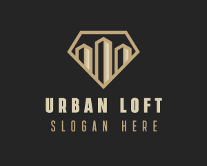 Premium Urban Tower Real Estate logo design