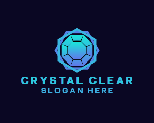 Creative Crystal Gemstone logo design