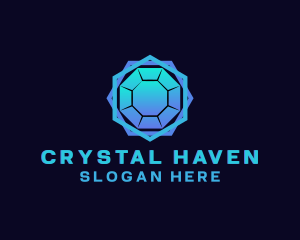 Creative Crystal Gemstone logo design