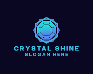 Creative Crystal Gemstone logo