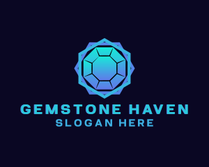 Creative Crystal Gemstone logo design