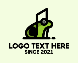 Beat - Music Frog Headset logo design