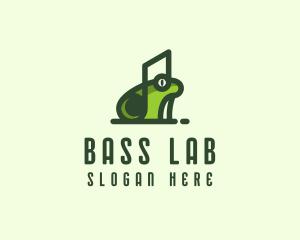 Music Frog Headset logo design