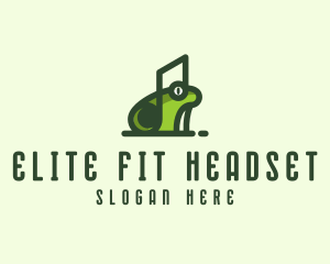 Music Frog Headset logo design