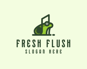 Music Frog Headset logo design