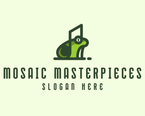 Music Frog Headset logo design