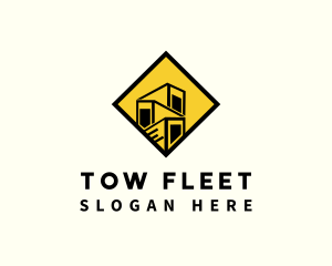 Imported Trailer Container Logistics logo design