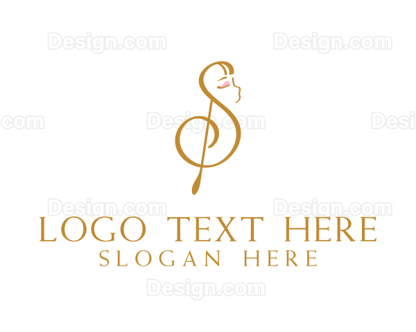 Musical Woman Beauty Logo